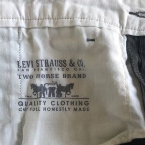 Levi Strauss & Co. two horse brand dark Grey classic